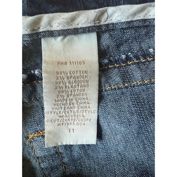 Baby Phat Women’s Jeans Size 11 Straight Leg Dark Wash Gold Cat Logo Y2K Denim - Picture 9 of 10